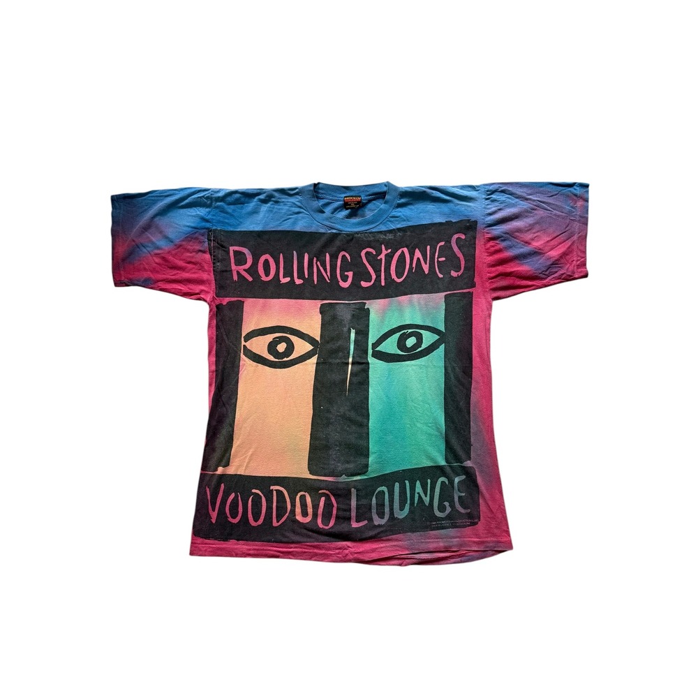 Vintage 1994 Rolling Stones Voodoo Lounge T-Shirt Brockum Tie Dye XXL USA Made